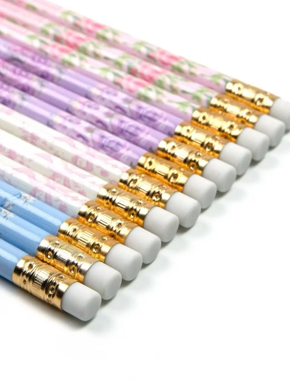 Love Shack Fancy x Target Yoobi Pencils Macaroon Blooming Coquette Bow Pink Blue